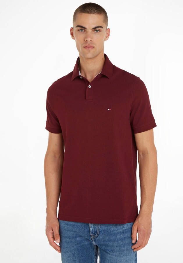 Tommy Hilfiger Rode Polo Shirt met Iconisch Logo Borduurwerk Red Heren
