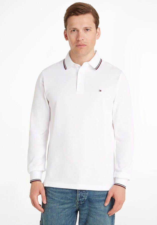Tommy Hilfiger Poloshirt met lange mouwen model 'TIPPED SLIM'