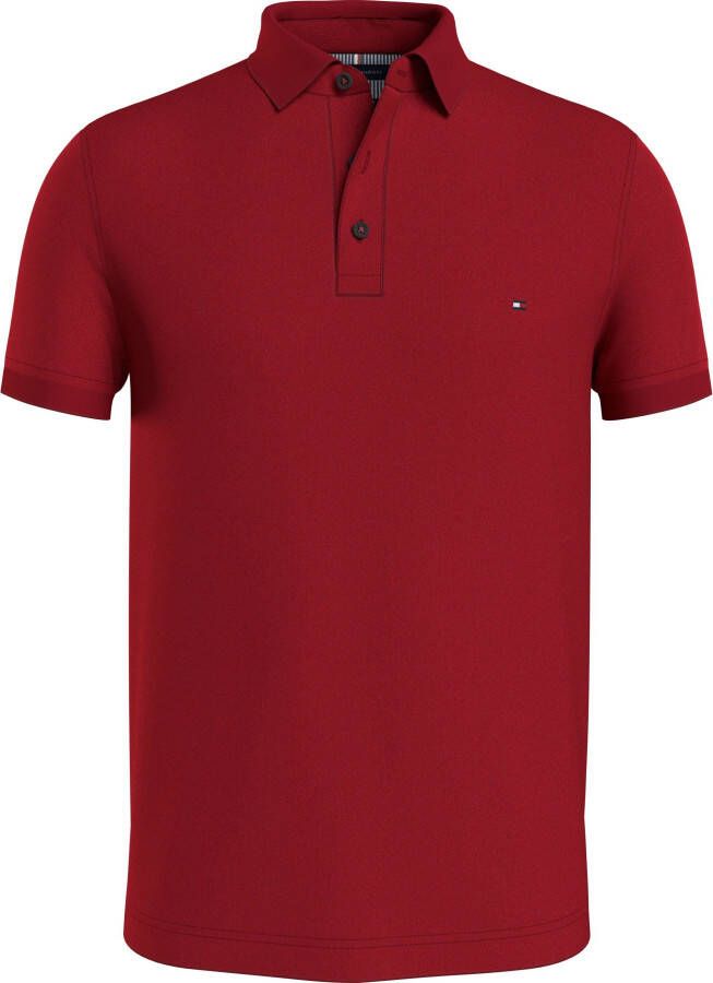 Tommy Hilfiger Big & Tall polo Plus Size met biologisch katoen arizona red