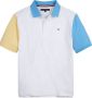 TOMMY HILFIGER Jongens Polo's & T-shirts Oversized Colorblock Polo S s Wit - Thumbnail 2