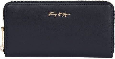 Tommy Hilfiger Blauwe portemonnee met rits en meerdere vakken Blue Dames