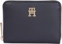 Tommy Hilfiger Blauwe Ritsportemonnee Iconisch Synthetisch Materiaal Blue Dames - Thumbnail 1