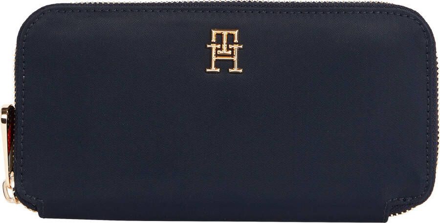 Tommy Hilfiger Portemonnee Nylon portemonnee met meerdere compartimenten en ritssluiting