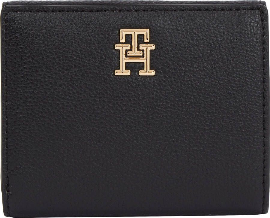 Tommy Hilfiger Portemonnee TH CASUAL BI-FOLD WALLET met goudkleurige details