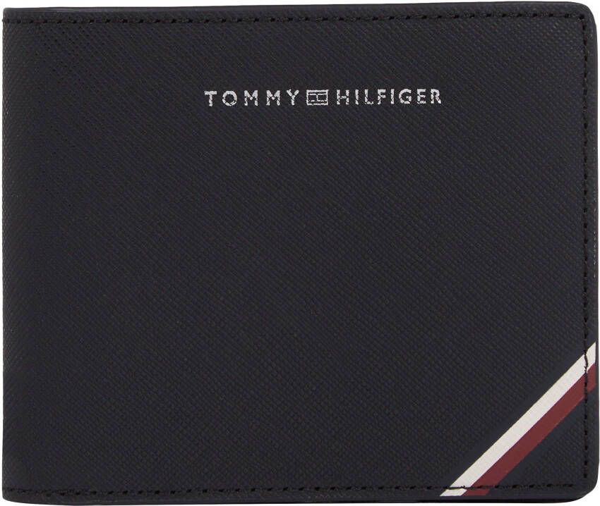 Tommy Hilfiger Zwarte portemonnee met kaartsleuven en muntvakje Zwart Heren