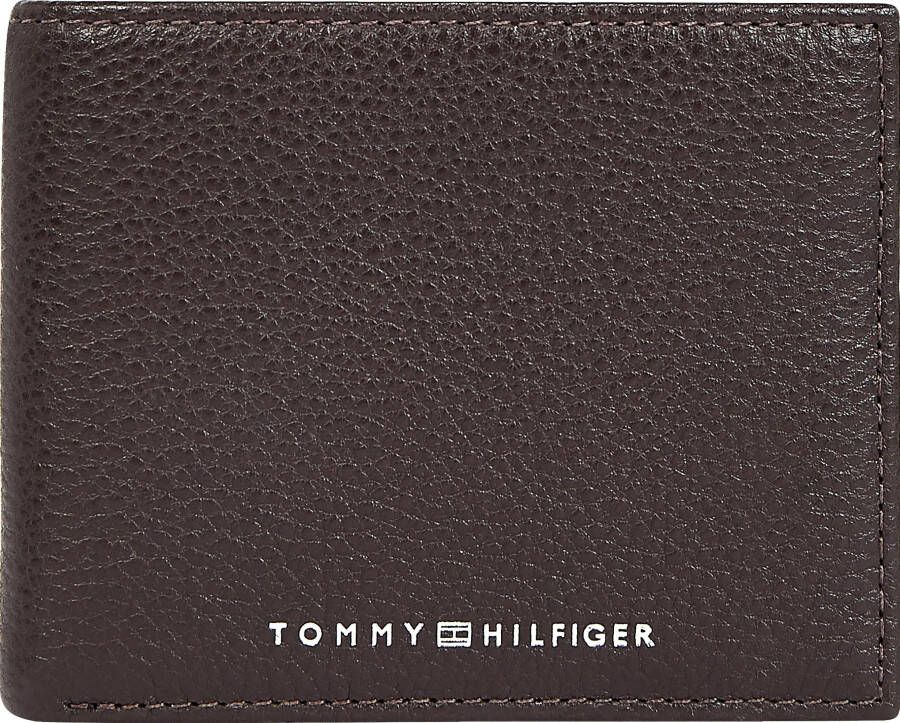 Tommy Hilfiger Portemonnee TH DOWNTOWN MINI CC WALLET van echt leer