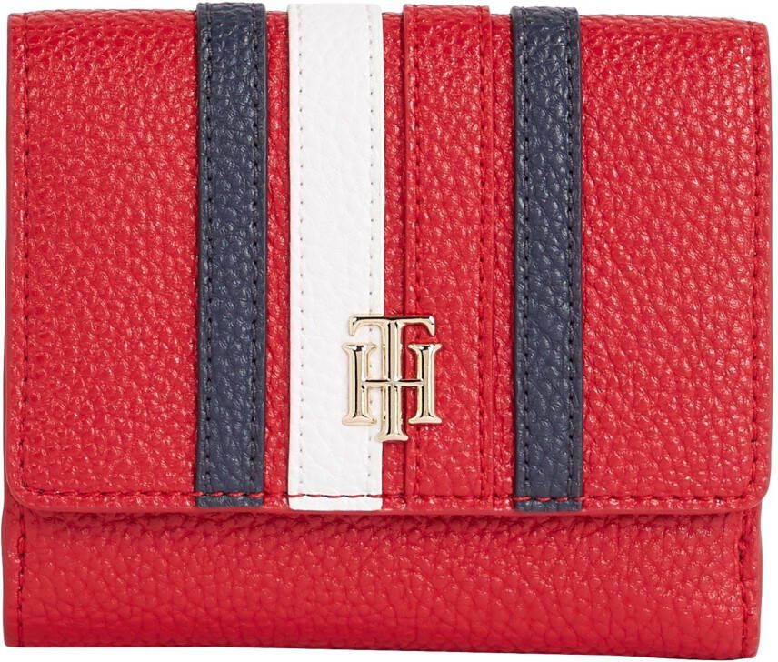 Tommy Hilfiger Portemonnee TH ELEMENT MED ZA CORP met goudkleurige details