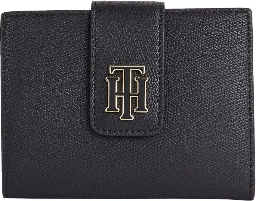 Tommy Hilfiger Magnetische Portemonnee met Creditcardhouder en Muntvak Black Dames