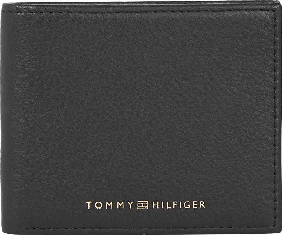 Tommy Hilfiger Heren Portemonnee Zwart Contrast Logo Black Heren