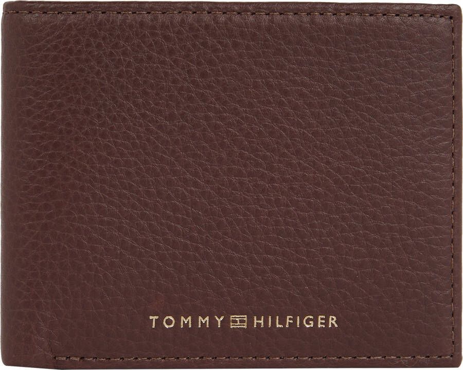 Tommy Hilfiger Portemonnee TH PREMIUM MINI CC WALLET van leer