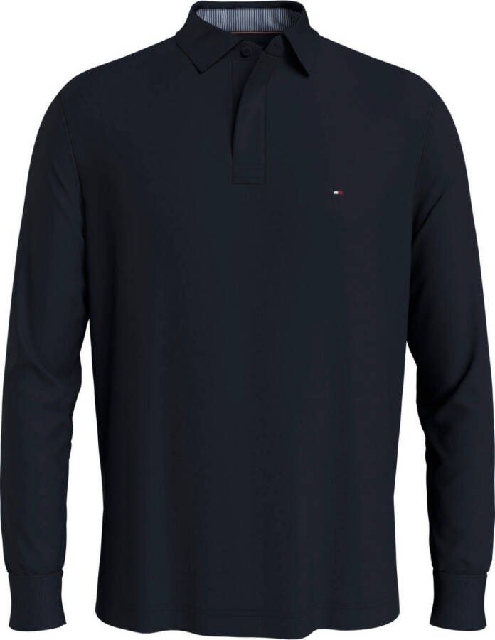 Tommy Hilfiger Rugby Poloshirt Donkerblauw Blauw Heren