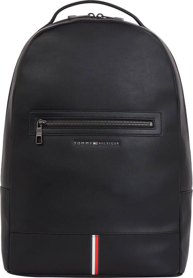 Tommy Hilfiger Rugzak Polyethyleen rugzak met verstelbare riemen en ritssluiting