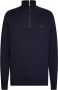 Tommy Hilfiger Blauwe Pima Organisch Katoen Kasjmier Zip Mock Gebreid Blue Heren - Thumbnail 2