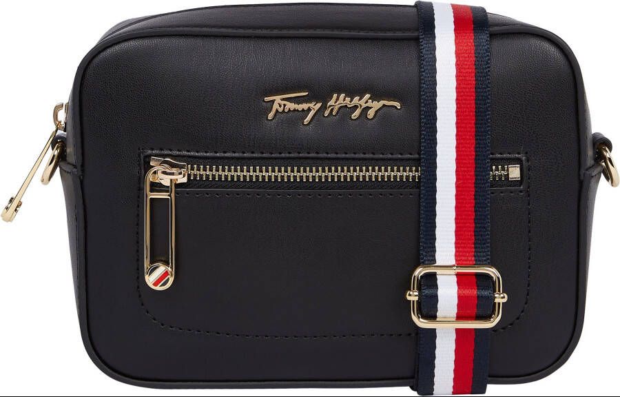 Tommy Hilfiger Schoudertas met modieuze textielen schouderriem