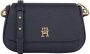 Tommy Hilfiger Blauwe Polyurethaan Handtas met Verstelbare Schouderband Blauw Dames - Thumbnail 1