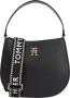 Tommy Hilfiger Zwarte Dameshandtas met Verstelbare Band en Ritssluiting Black Dames - Thumbnail 2