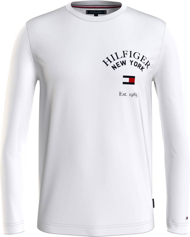 Tommy Hilfiger Shirt met lange mouwen en labelprint model 'ARCH VARSITY'