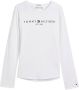 Tommy Hilfiger longsleeve van biologisch katoen wit Meisjes Katoen (biologisch) Ronde hals 140 - Thumbnail 2