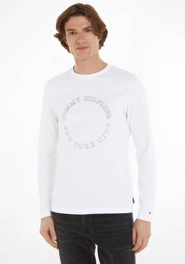 Tommy Hilfiger Shirt met lange mouwen MONOTYPE ROUNDLE LS TEE