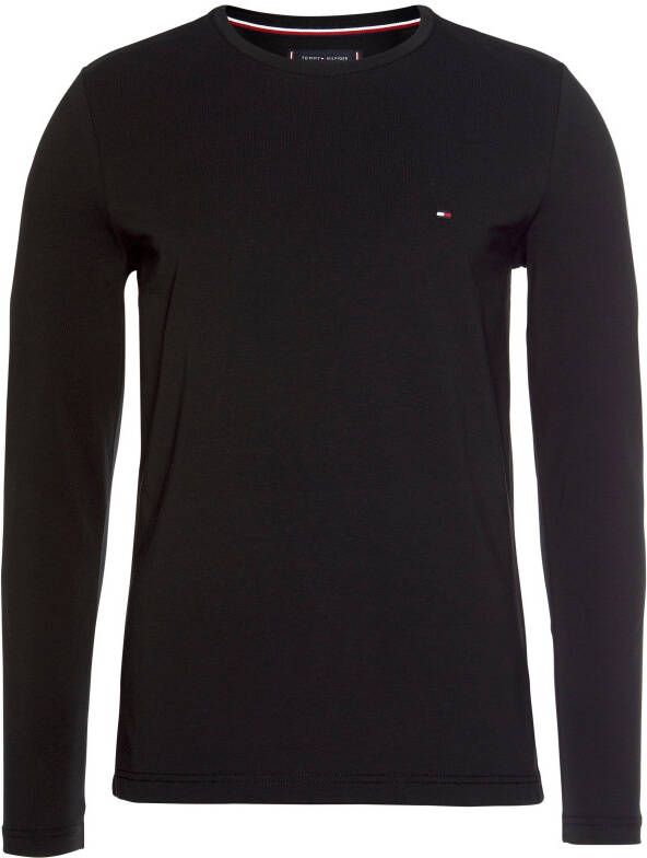 Tommy Hilfiger Shirt met lange mouwen STRETCH SLIM FIT LONG SLEEVE van biologische katoen-stretch