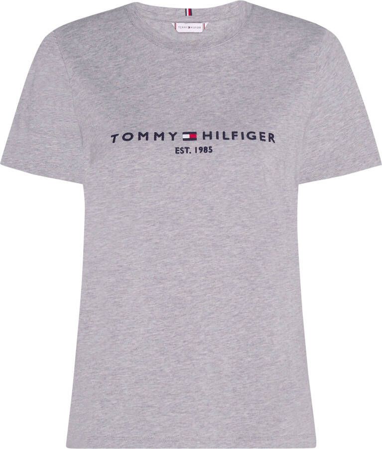 Tommy Hilfiger Shirt met ronde hals HERITAGE HILFIGER C-NK REG TEE met geborduurd lineair logo-opschrift