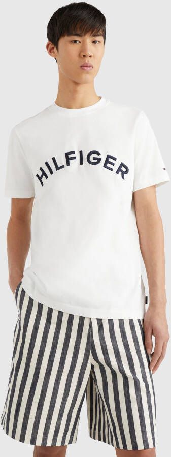Tommy Hilfiger Shirt met ronde hals HILFIGER ARCHED TEE