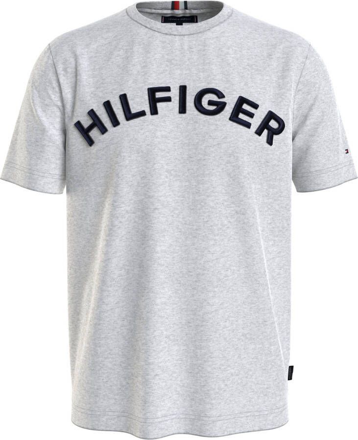 Tommy Hilfiger Heren T-shirt met korte mouwen en ronde hals Gray Heren