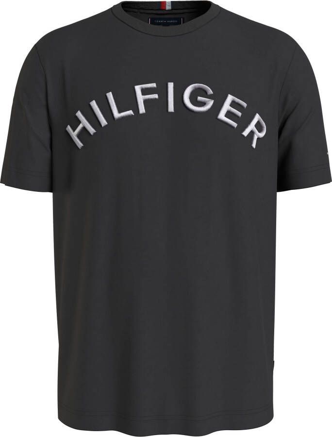 Tommy Hilfiger T-shirt met labelstitching model 'ARCHED TEE'