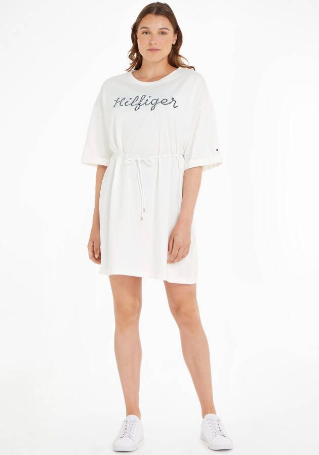 Tommy Hilfiger Shirtjurk REG ROPE PUFF PRINT KNEE DRS SS