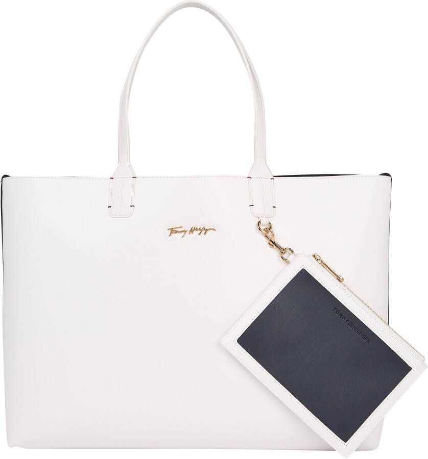 Tommy Hilfiger Shopper ICONIC TOMMY TOTE met een afneembaar kleingeldzakje