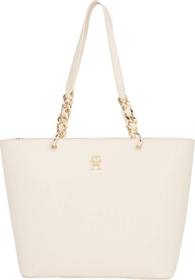 Tommy Hilfiger Stijlvolle witte handtas met veel ruimte White Dames