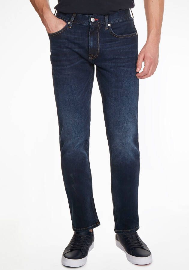 Tommy Hilfiger Straight fit jeans met labeldetails model 'DENTON'