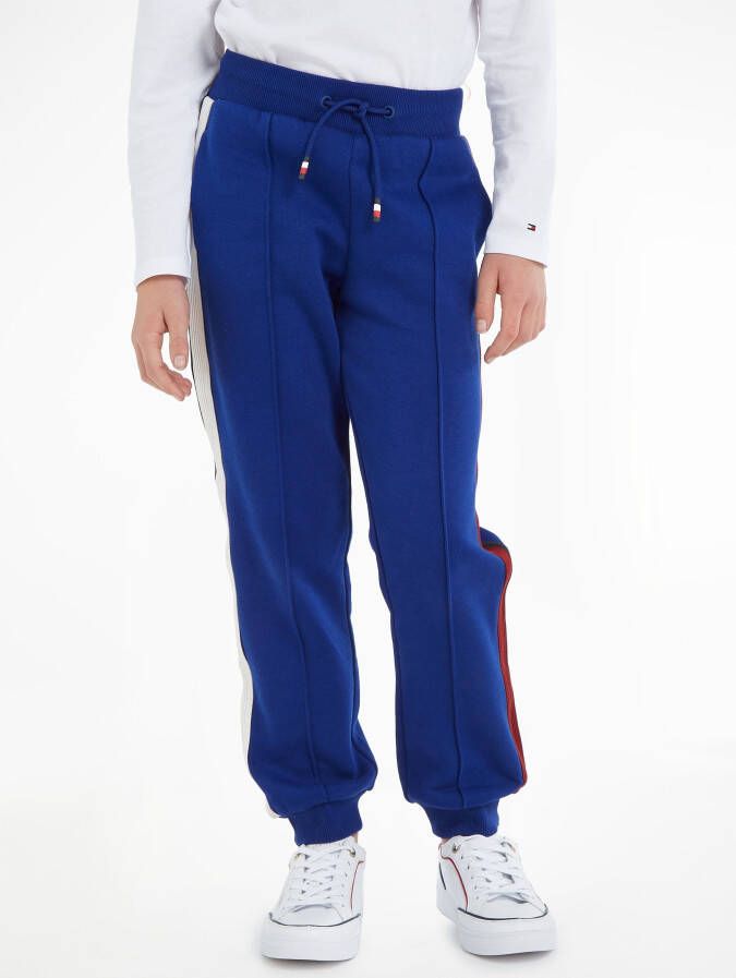 Tommy Hilfiger Sweatbroek GLOBAL STRIPES SWEATPANTS met colorblocking strepen aan de zijnaad