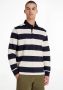 Tommy Hilfiger Blauw wit Gestreepte Polo New Prep Stripe Rugby - Thumbnail 3