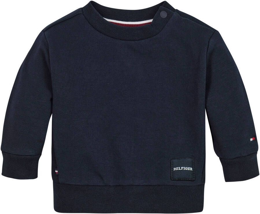 Tommy Hilfiger baby sweater BABY MONOTYPE met logo diep donkerblauw Logo 86