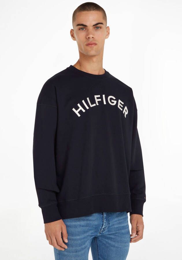 Tommy Hilfiger Sweatshirt met labelstitching model 'ARCHED'