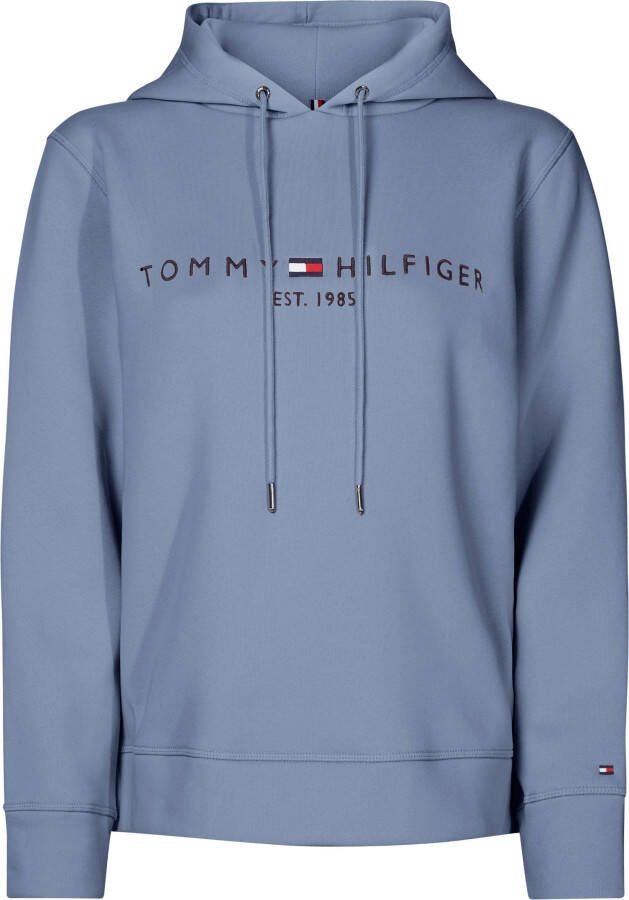 Tommy Hilfiger Sweatshirt REGULAR HILFIGER HOODIE met geborduurd lineair-logo & merklogo