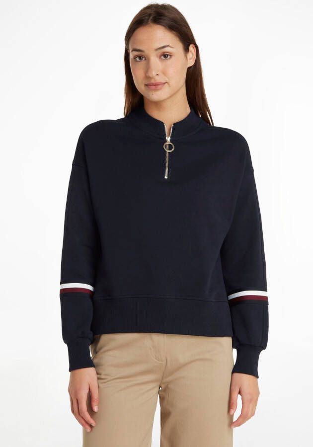 Tommy Hilfiger Sweatshirt RLX GLB STP 1 2 ZIP SWEATSHIRT