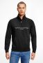 Tommy Hilfiger Logo Mockneck trui zwart Mw0Wm20954 BDS Zwart Heren - Thumbnail 2
