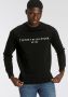 Tommy Hilfiger Sweatshirt met labelstitching model 'TOMMY LOGO SWEAT' - Thumbnail 3
