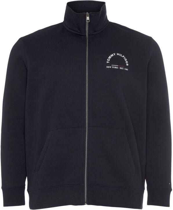 Tommy Hilfiger Big & Tall PLUS SIZE sweatjack met labeldetail model 'SHADOW'