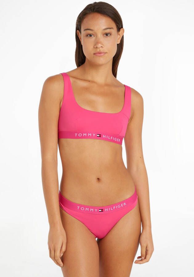 Tommy Hilfiger Swimwear Balconette-bikinitop TH BRALETTE (EXT SIZES) met tommy hilfiger-branding