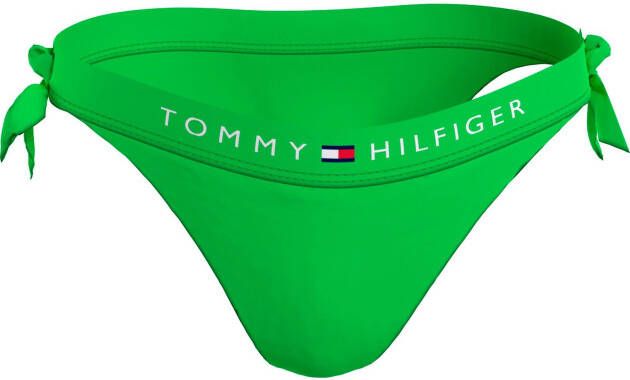Tommy Hilfiger Swimwear Bikinibroekje TH SIDE TIE CHEEKY BIKINI met tommy hilfiger-branding