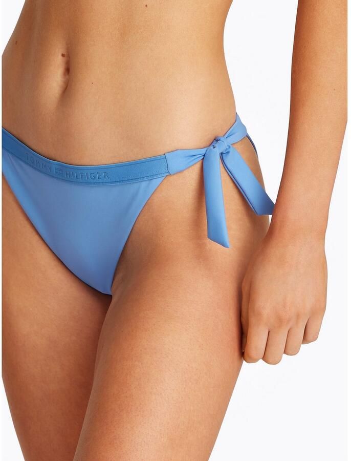Tommy Hilfiger Swimwear Bikinibroekje SIDE TIE BIKINI met zijbindbanden met logo-opdruk