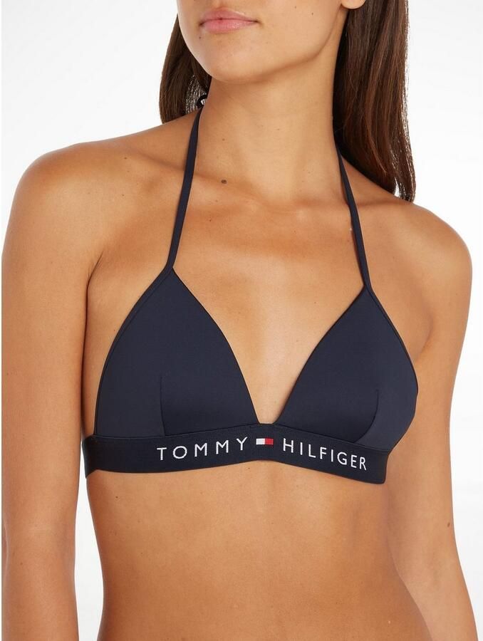 Tommy Hilfiger Swimwear Triangel-bikinitop TH TRIANGLE FIXED FOAM met tommy hilfiger-branding - Foto 3