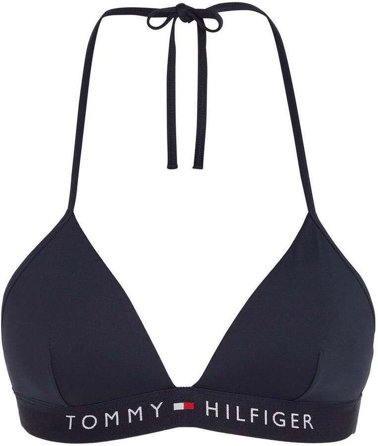 Tommy Hilfiger Swimwear Triangel-bikinitop TH TRIANGLE FIXED FOAM met tommy hilfiger-branding