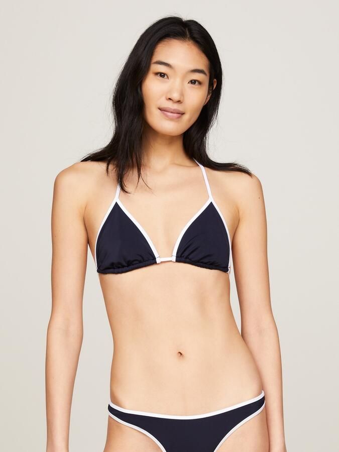 Tommy Hilfiger Swimwear Triangel-bikinitop TRIANGLE RP met contrastkleurige details - Foto 9