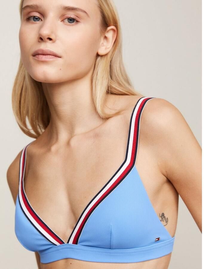 Tommy Hilfiger Swimwear Triangel-bikinitop TRIANGLE RP met ribstructuur - Foto 5