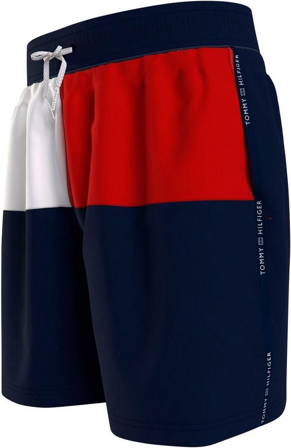 Tommy Hilfiger Swimwear Zwemshort MEDIUM DRAWSTRING in colourblock-design - Foto 8