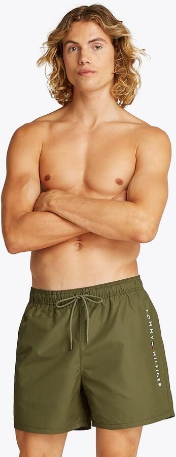 Tommy Hilfiger Swimwear Zwemshort MEDIUM DRAWSTRING met logoborduring op de heup - Foto 11